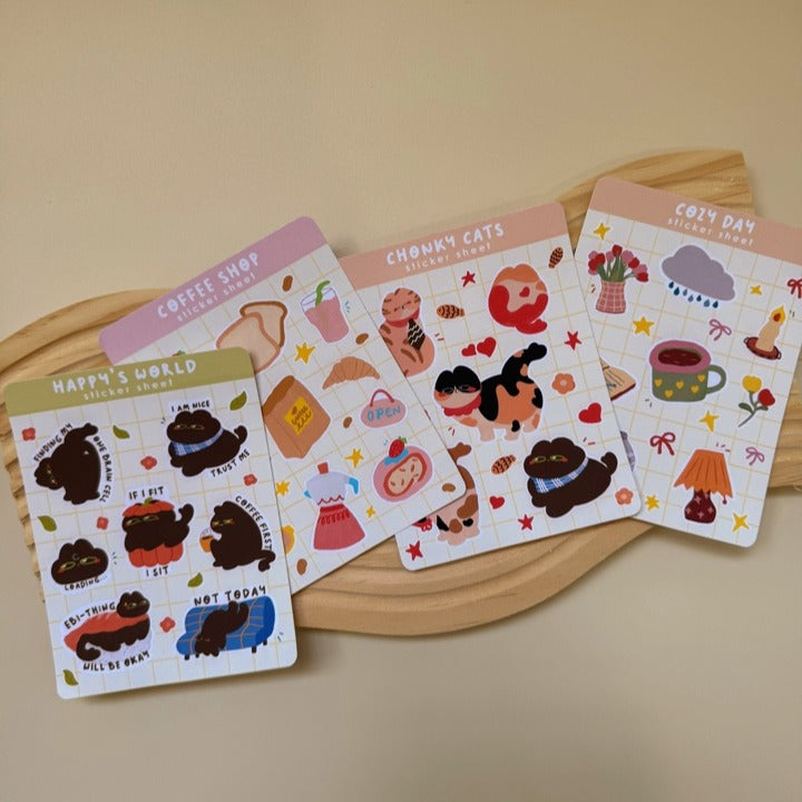Chonky Cats Sticker Sheet