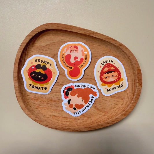 Cozy Cat Mood Sticker Flakes Pack