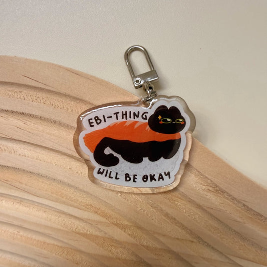 Sushi Cat Epoxy Keychain