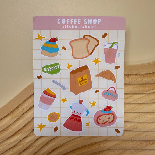 Coffee Shop Sticker Sheet