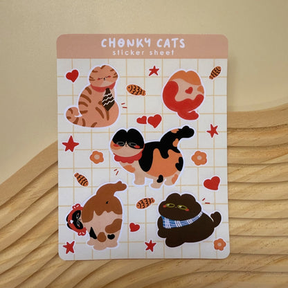 Chonky Cats Sticker Sheet