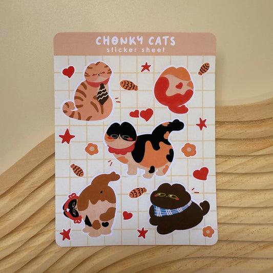 Chonky Cats Sticker Sheet
