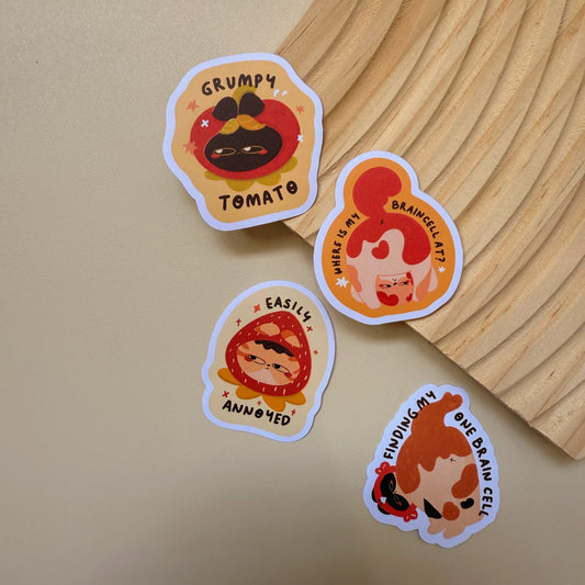 Cozy Cat Mood Sticker Flakes Pack